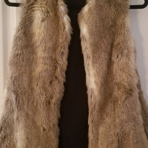 Zara synthetic fur vest